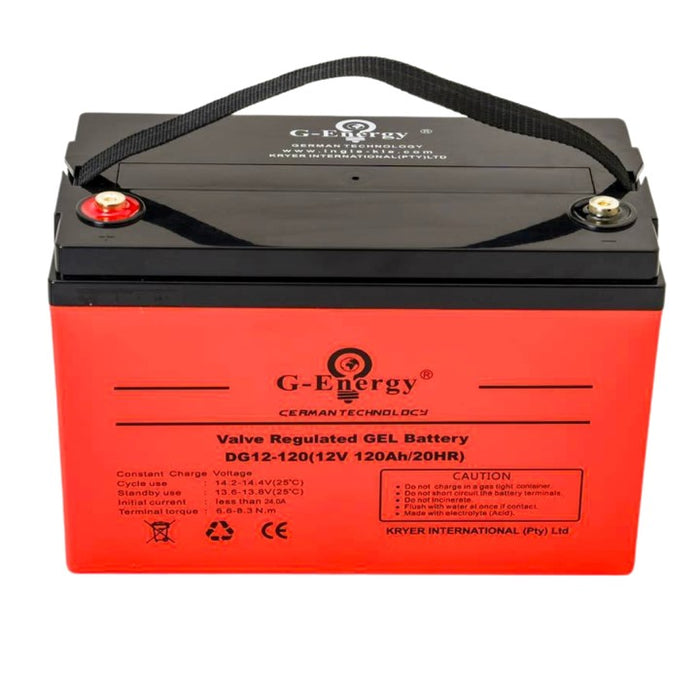 120AH 12v Deep Cycle Battery G-Energy GFM DG12-120 - MacSell Solar Outlet