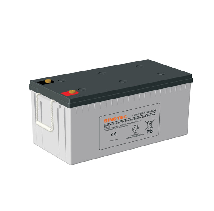 200Ah Gel Battery Sinotec 12V Lab Series Hybrid Gel Battery LAB12200 - MacSell Solar Outlet