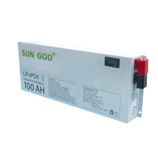 12v 100AH 1.28kWh Lithium Battery LifeP04 Sungod