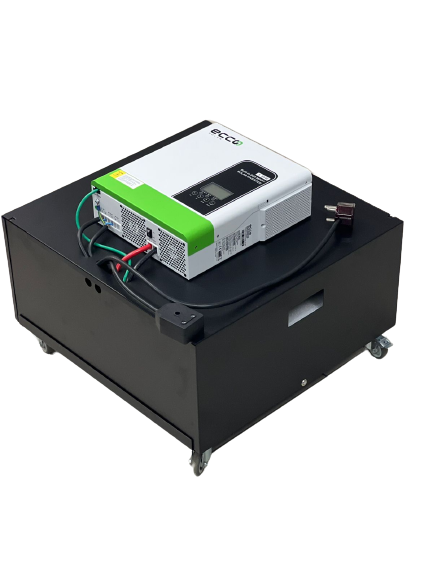 Portable Power System Ecco 3500W Solar Ready Hybrid Inverter Trolley 2.71 Kwh Lithium Battery - MacSell Solar Outlet