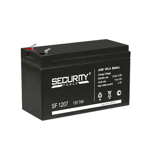 AGM Battery Security Force SF 1207 12v 7ah - Batteries &