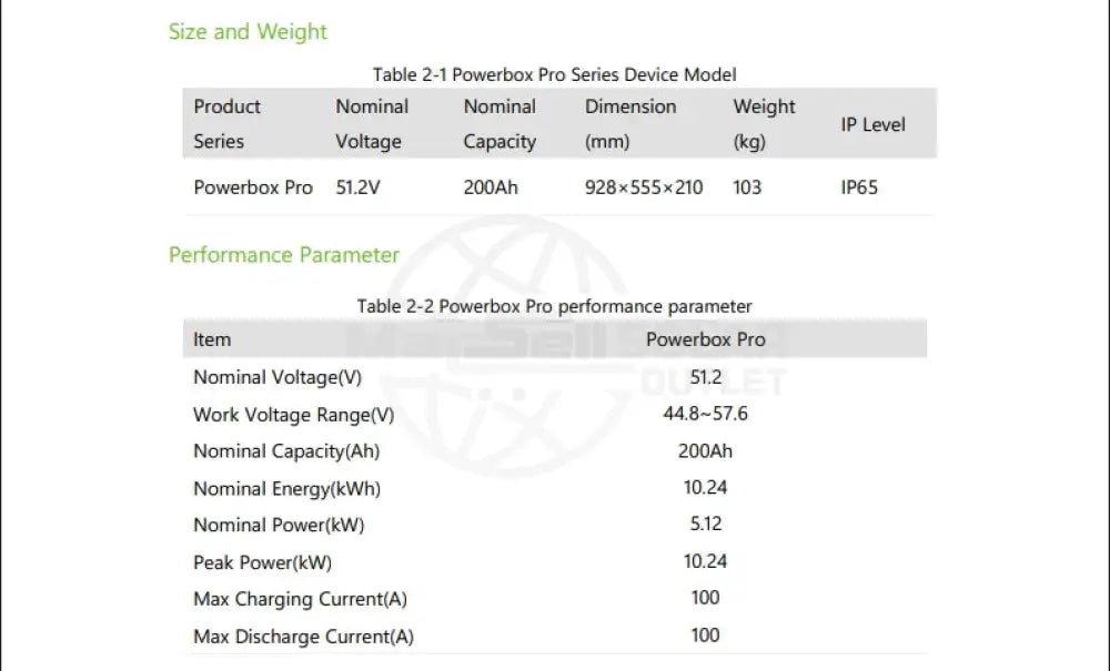 Dyness Lithium Battery Powerbox Pro 10.24kWh - MacSell Solar Outlet