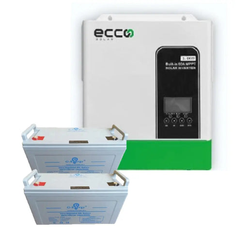 ECCO Inverter and Battery 3.5kva / 3500w Mppt 60A Pure Sine