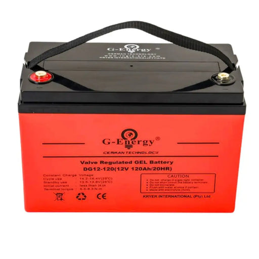 120AH 12v Deep Cycle Battery G-Energy GFM  DG12-120 - MacSell Solar Outlet