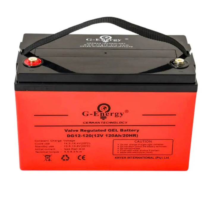 120AH 12v Deep Cycle Battery G-Energy GFM  DG12-120 - MacSell Solar Outlet