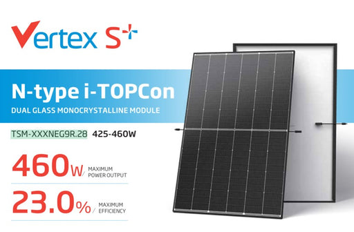 460W Solar Panel Mono Trina Tier 1 Mono  TSM-XXXNEG9R.28 460W (Black Frame) 6 Pack - MacSell Solar Outlet