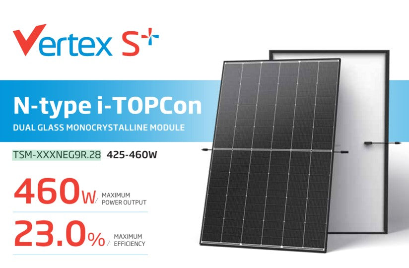 460W Solar Panel Mono Trina Tier 1 Mono  TSM-XXXNEG9R.28 460W (Black Frame) 6 Pack - MacSell Solar Outlet