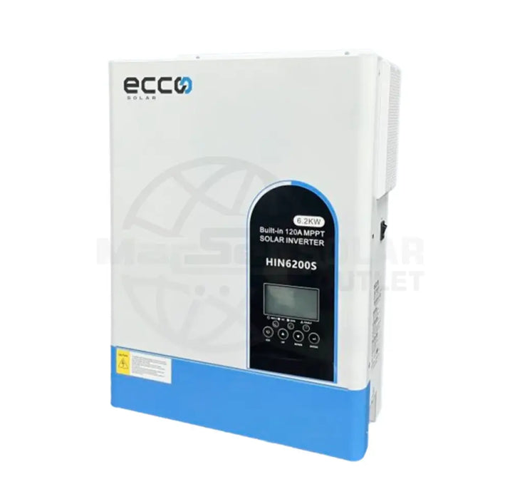 6.2KVA ECCO Hybrid Inverter and Battery 48V ECCO 5.12 KWH Lithium Battery Plus 6 X 450W Canadian Solar Panels - MacSell Solar Outlet