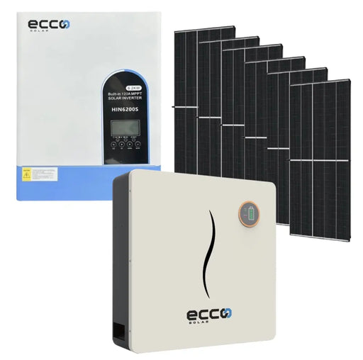 6.2KVA ECCO Hybrid Inverter and Battery 48V ECCO 5.12 KWH