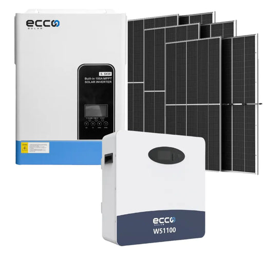 6.2KVA ECCO Hybrid Inverter and Battery 48V ECCO 5.12 KWH