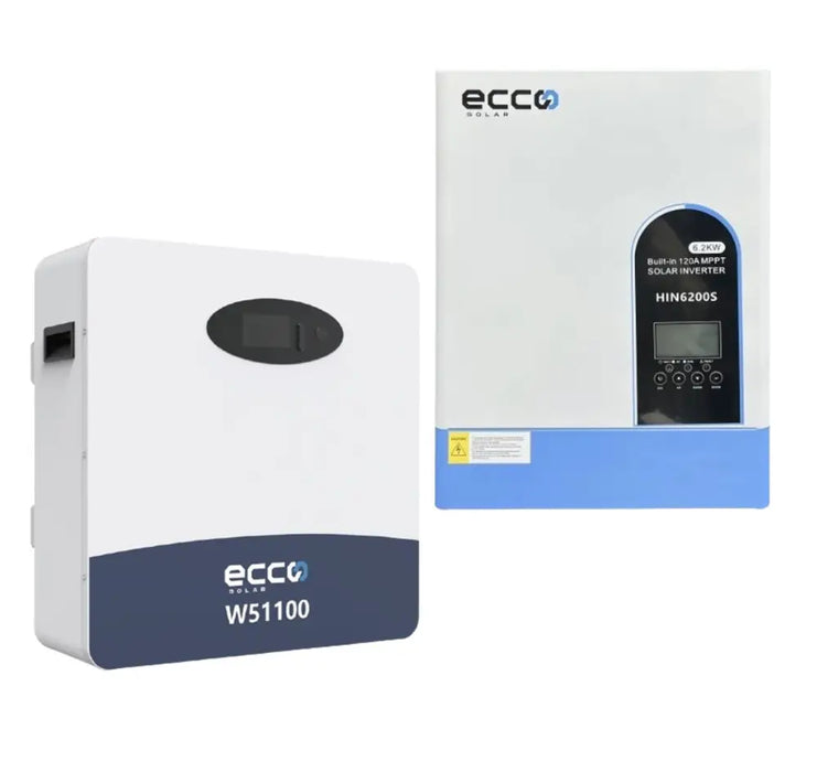 6.2KVA Inverter and Battery ECCO Combo 48V ECCO 5.12 KWH