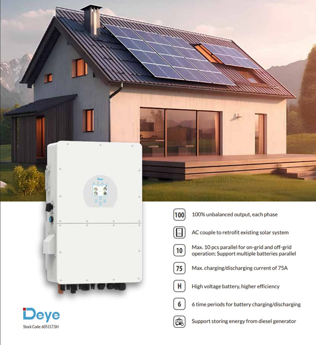 Deye 30kw Hybrid Inverter 3 Phase High Voltage