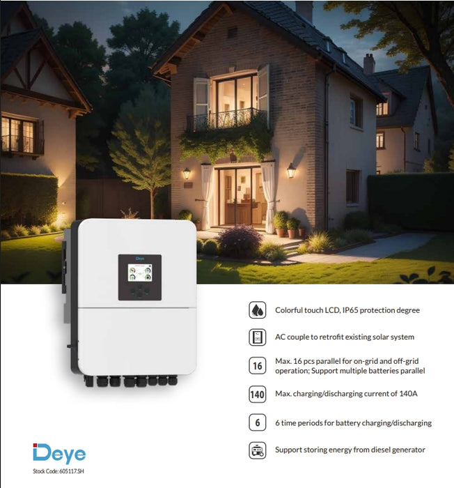 Deye 5KW Hybrid Inverter with Wifi Dongle