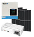 ECCO Solar 3500w Hybrid Inverter and Battery Dyness 24V 100Ah 2.56kWh Lithium Battery Plus 3 X 455w Canadian Solar Panels - MacSell Solar Outlet