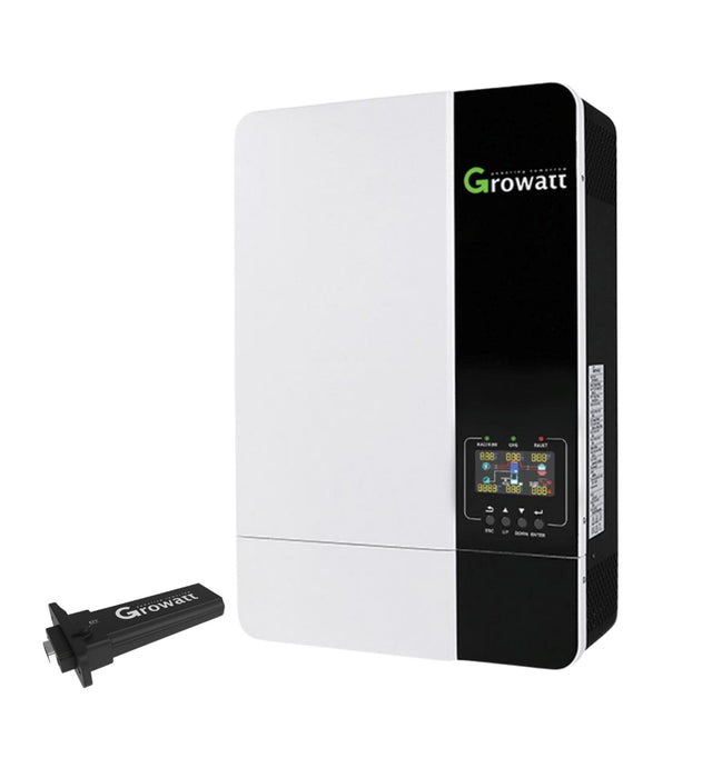 Growatt 5Kwh Solar Inverter and Battery Combo Dyness 51.2V 5.12 KWH Lithium Battery + 6 X 455W Candian Solar Panels - MacSell Solar Outlet