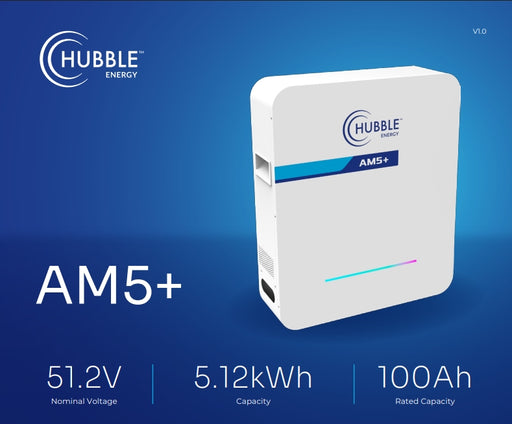 Hubble AM-5+ LiFePO4 5.12kWh 51.2V Lithium Battery (Unlimited Cycles) - MacSell Solar Outlet