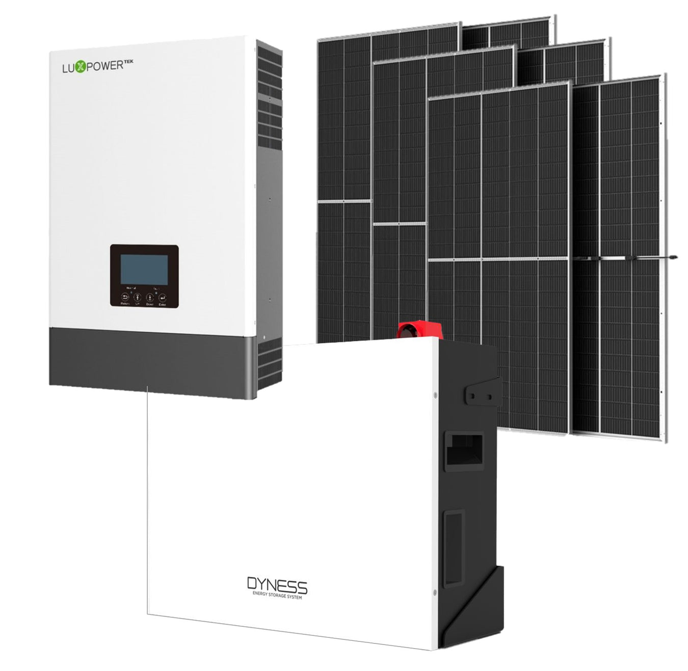 Luxpower 5KVA Inverter and Battery Combo Dyness 4.8KW Lithium Battery + 6X 425W Trina Solar Panels - MacSell Solar Outlet