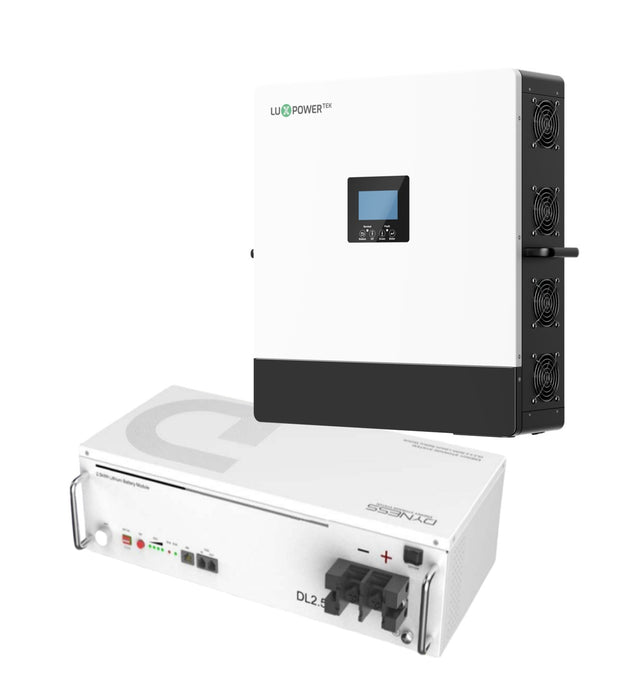 Luxpower 3600w Hybrid Inverter and Battery Dyness 24V 100Ah 2.56kWh Lithium Battery