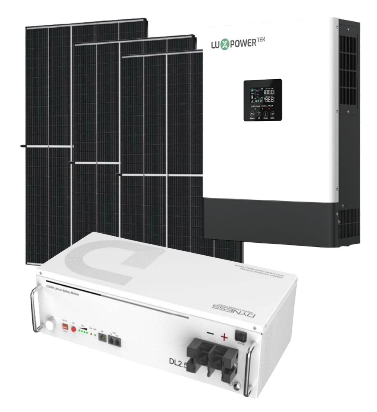 ECCO Inverter and Battery Combo 3.5kva / 3500w Mppt SVOLT 24V 106Ah 2. ...
