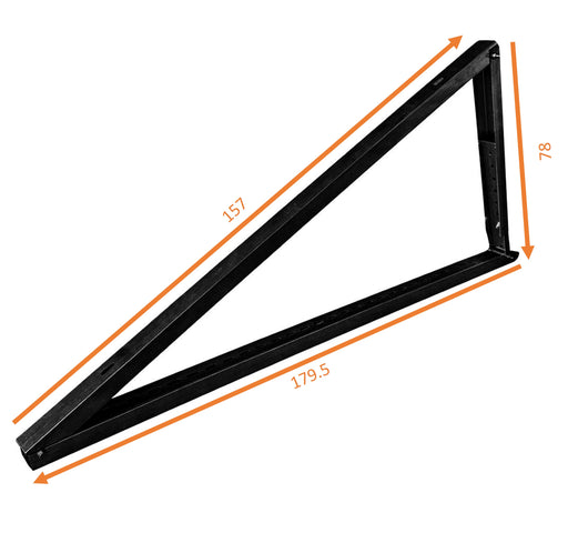 Solar Panel Mounting Structure / Stand Galvanized (Per Leg) Black - MacSell Solar Outlet