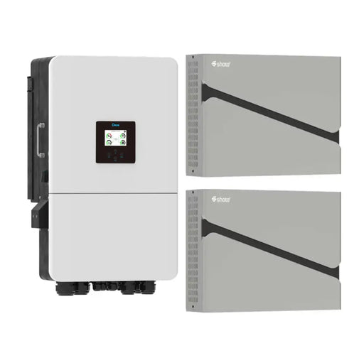 Deye 8KW Battery and Inverter Combo 2 X Shoto 5.12KWh Lithium Batteries - MacSell Solar Outlet