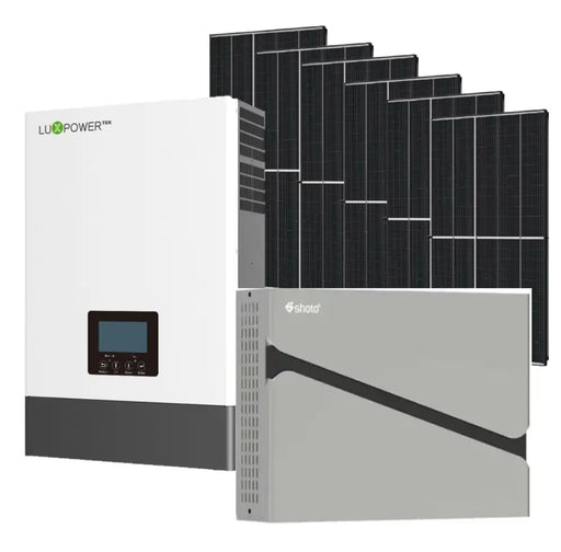 Luxpower 5KVA Inverter and Battery Combo Shoto 5.12KW Lithium Battery + 6X 460W Canadian Solar Panels - MacSell Solar Outlet