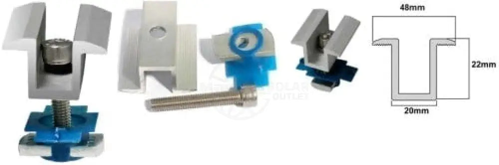Solar Panel Mid Clamp - MacSell Solar Outlet