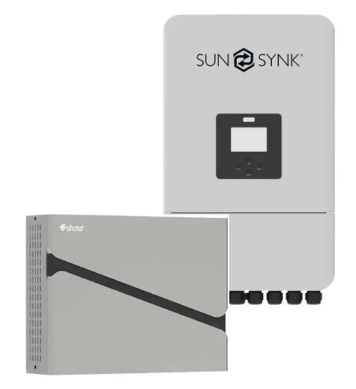 Sunsynk 5KW MPPT and Shoto 5.12 KWh Lithium Battery Combo
