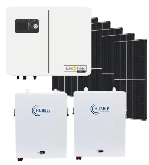 Sunsynk 8KVA & Hubble AM2 5.5 KWh Combo Kit With 6x Solar