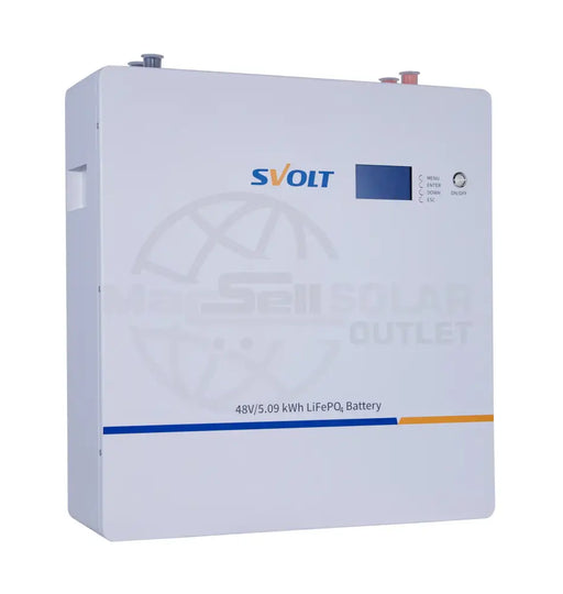 SVOLT 48V 106Ah 5.09 kWh Wall Mount Lithium Battery (Square) - MacSell Solar Outlet